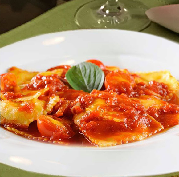 Ravioli de Mozzarella de Búfala ao Sugo Congelado