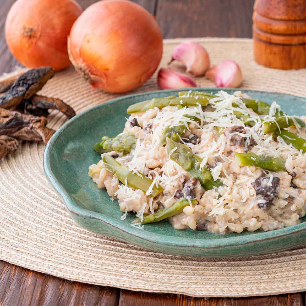 Risoto ao Funghi e Aspargos