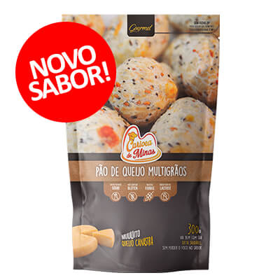 Pão de Queijo Carioca de Minas Multigrãos Congelado