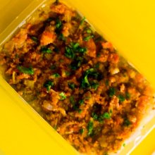 Ragú de Carne com Polenta de Quinoa Congelado. Clique para mais informações.