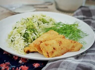 Frango Grelhado com Risoto de Brócolis Congelado