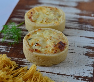 Baby Quiche de Bacalhau