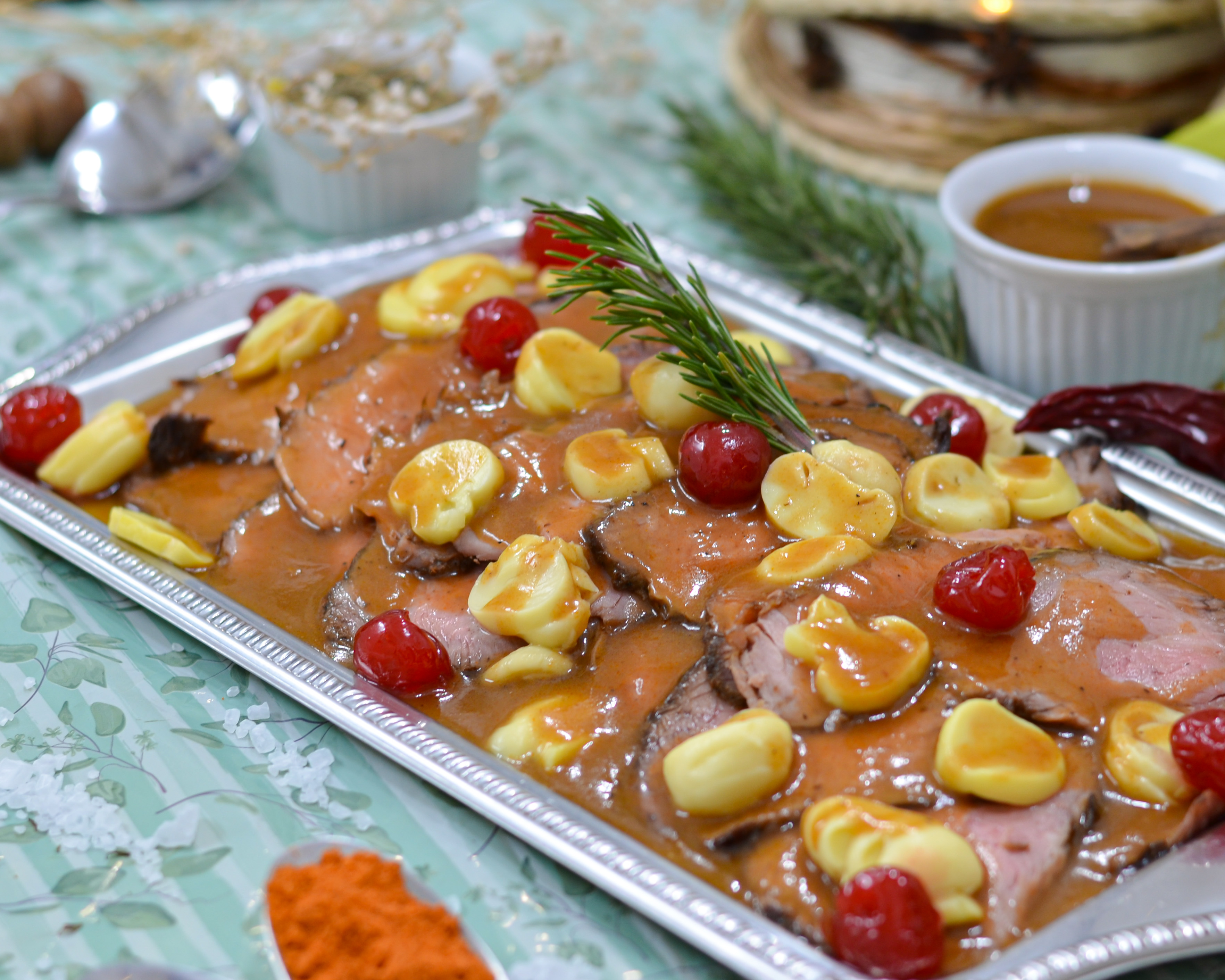 Rosbife com Champignon e Cerejas