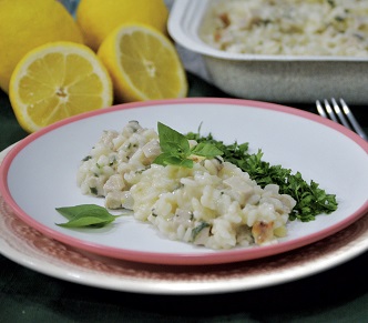 Risotto de Lombinho com Limão Siciliano Congelado