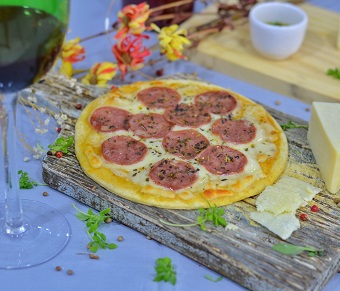 Pizza D'baroa de Calabresa. Clique para mais informações.