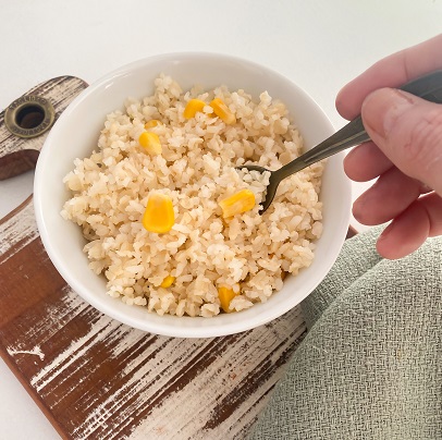 Arroz Integral com Milho Congelado