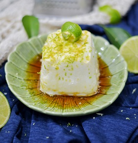 Pudim de Claras com Raspas de Limão Congelado