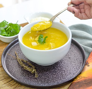 Sopa de Mandioquinha com Frango