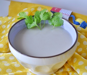 Sopa de Inhame com Caldo de Frango da Casa Congelada